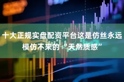 十大正规实盘配资平台这是仿丝永远模仿不来的 “天然质感”