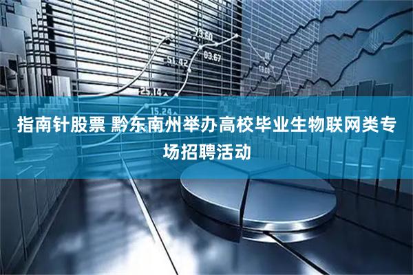 指南针股票 黔东南州举办高校毕业生物联网类专场招聘活动