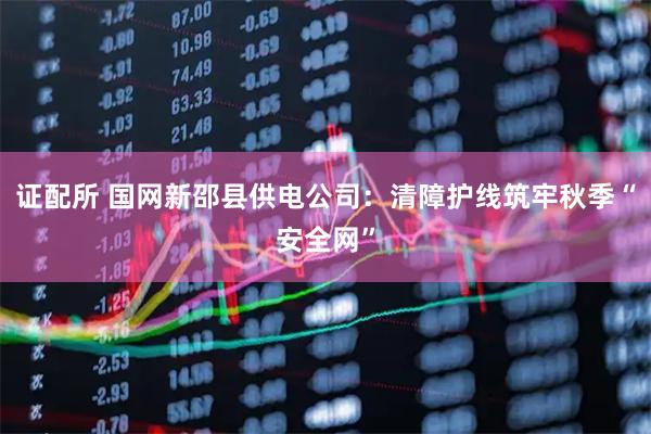 证配所 国网新邵县供电公司：清障护线筑牢秋季“安全网”
