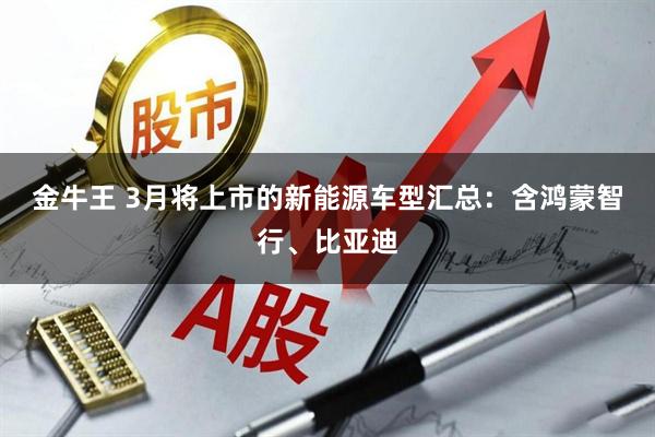 金牛王 3月将上市的新能源车型汇总：含鸿蒙智行、比亚迪